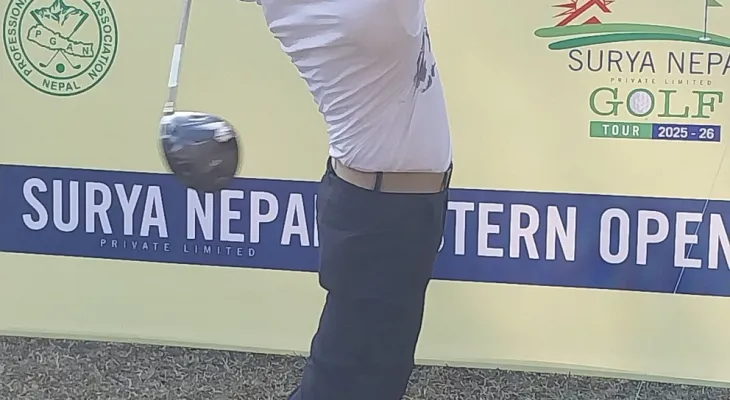सूर्य नेपाल इस्टर्न ओपन सुरू, नेपाल नम्बर एक गल्फर निरजलाई ३ स्ट्रोकको अग्रता