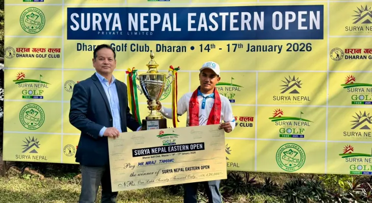 निरजद्वारा सूर्य नेपाल इस्टर्न ओपनको उपाधि रक्षा