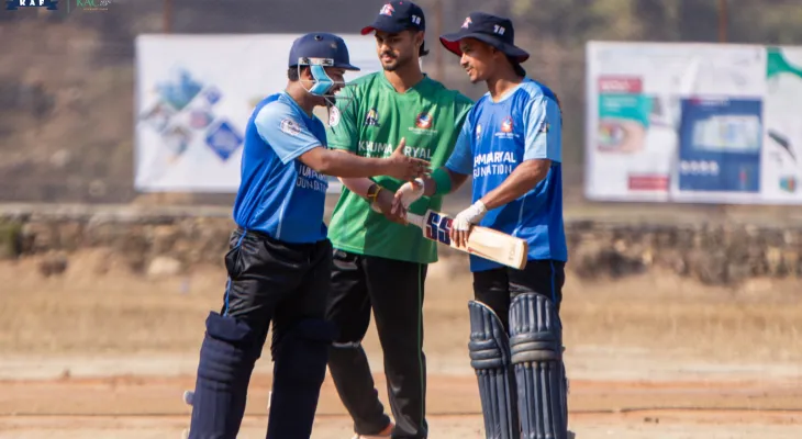 खुमा अर्याल टी–२० कप क्रिकेट: कालीगण्डकीको सशक्त सुरुवात, फेदीखोला ४९ रनले पराजित