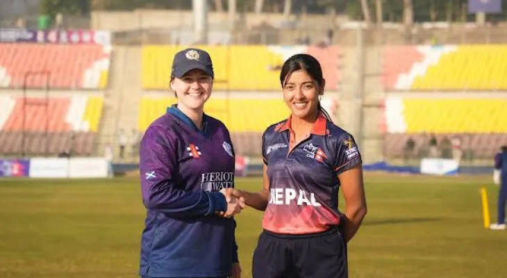 स्कटल्यान्डविरुद्धको खेलमा नेपालले टस जित्यो