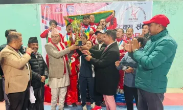 राष्ट्रिय जिम्नास्टिक प्रतियोगिता : नेपाल आर्मी च्याम्पियन