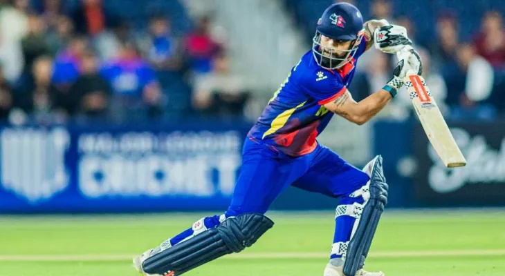 नेपाललाई सुरुआतमै धक्का, कुशल भुर्तेल ८ रनमै आउट