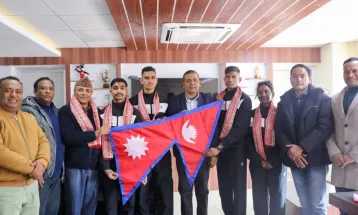 Five-Member Nepali Team Departs for 12th Asian Indoor Athletics Championships