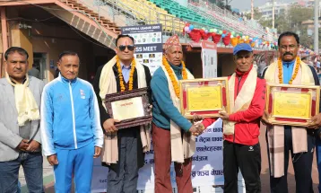 पूर्व धावक हरिबहादुर रोकाया सम्मानित