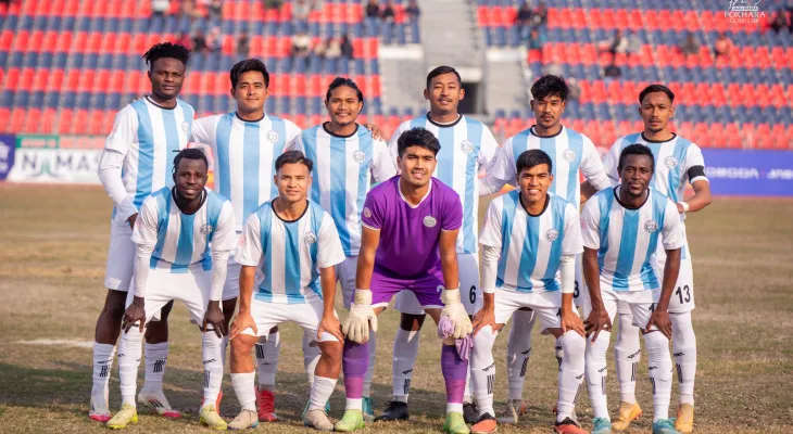 आहा! रारा गोल्डकप: मनाङको उत्कृष्ट पुनरागमन, एपीएफलाई हराउँदै क्वाटरफाइनलमा