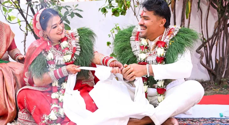 करण केसी र वर्षा बस्नेत वैवाहिक बन्धनमा