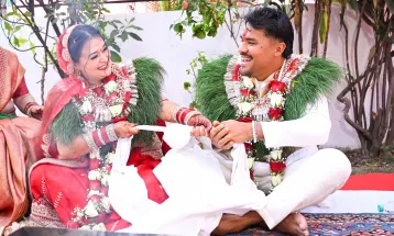 करण केसी र वर्षा बस्नेत वैवाहिक बन्धनमा