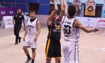 एचजेएनबीएल : टाईम्सको चौथो जित