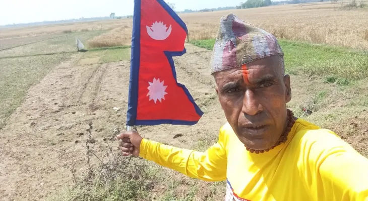 Nepali Runner Ramsundar Karki Completes 450km Run from Lalitpur to Ayodhya