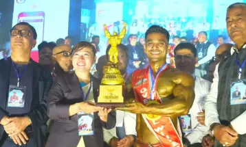 ‘मिस्टर हिमालय’ राष्ट्रिय शारीरिक सुगठनको उपाधि क्षितिजलाई