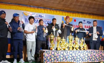 जुम्ला–रारा अल्ट्रा म्याराथनको ट्रफी सार्वजनिक : प्रतियोगितामा ६ सय विद्यार्थीले भाग लिने