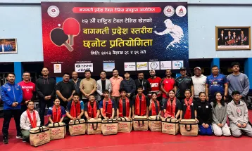 बागमतीबाट टेबलटेनिस खेलाडी छनोट