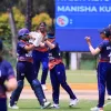 एसियन गेम्स क्वालिफायर: इन्डोनेसियामाथि नेपालको रोमाञ्चक जित, बलियो ब्याटिङ प्रदर्शनसहित सेमिफाइनल यात्रा सुरक्षित