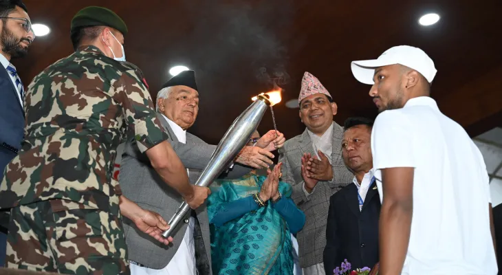 राष्ट्रपतिद्वारा राष्ट्रपति रनिङ सिल्डको उद्घाटन